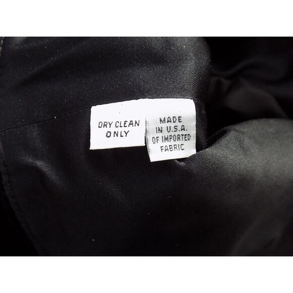 Vintage Fabian Molina cropped black velvet blazer size 14 - Picture 8 of 8